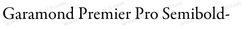 Garamond Premier Pro Semibold字体转换